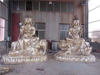 大型铜门狮定做-鼎泰雕塑-2米铜门狮